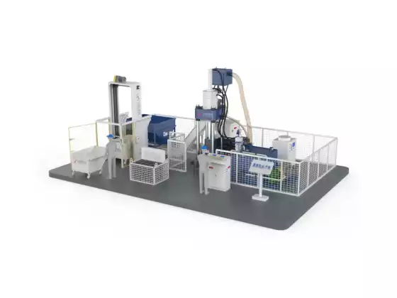 Machine à briquettes de déchets d'acier